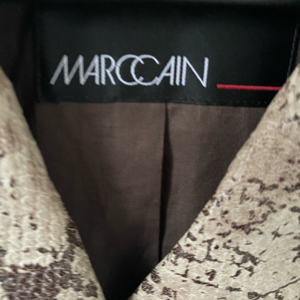 Marc Cain Python Embossed Snake Print Blazer Jack… - image 5